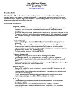 Non-Profit Executive - Resume Sample | Blue Sky Resumes