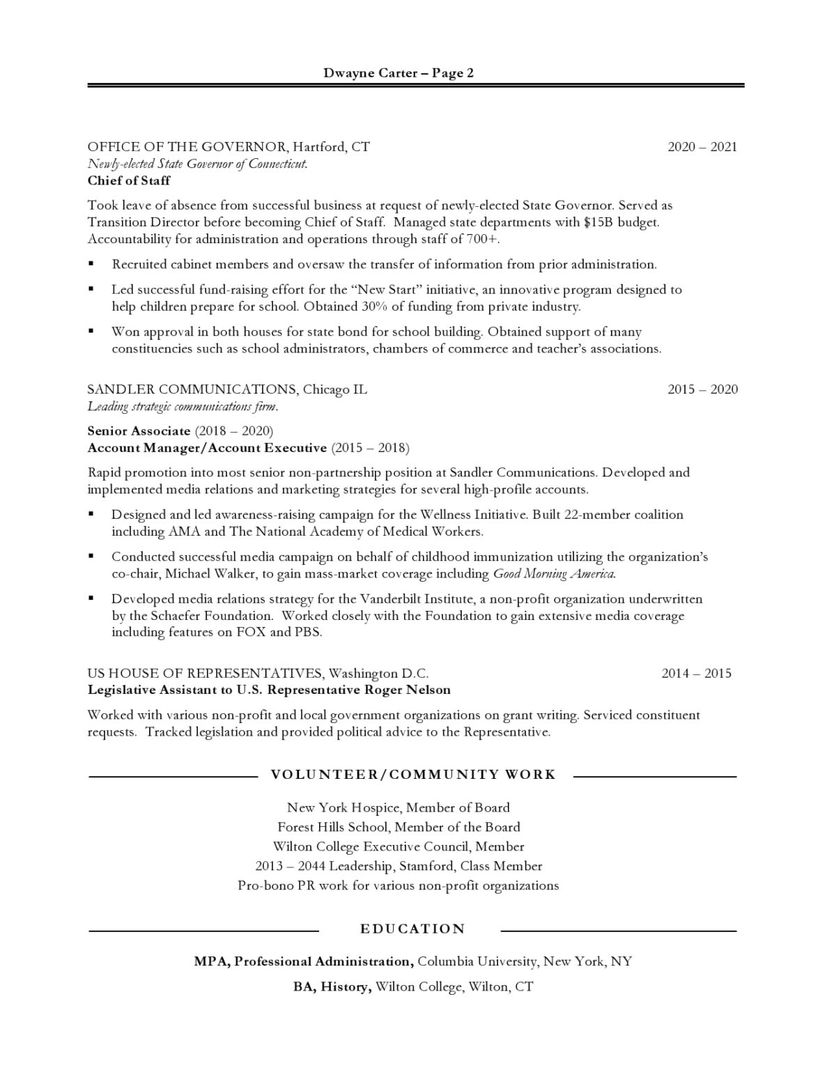 Non-Profit Marketer - Resume Sample | Blue Sky Resumes