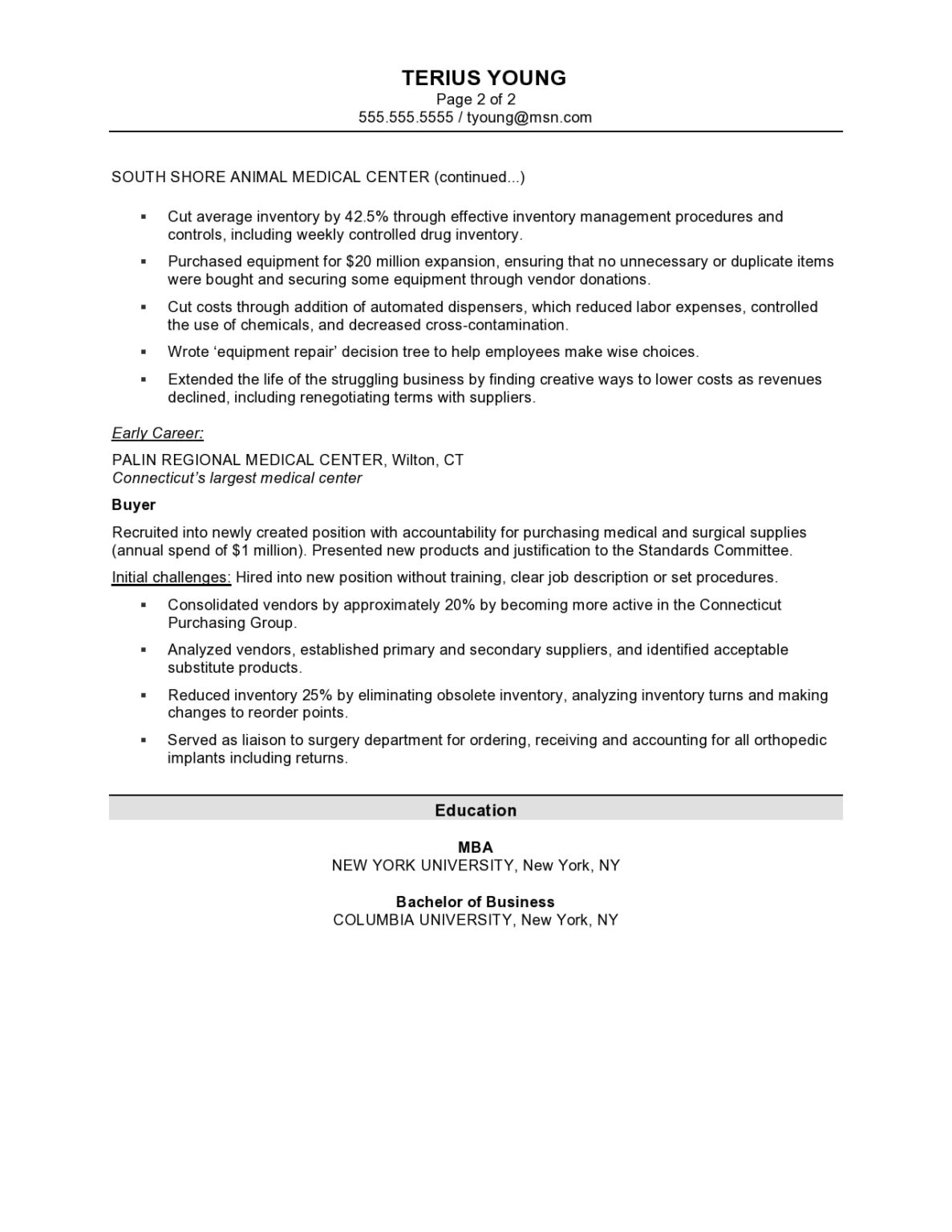 Purchasing Manager Resume Sample Blue Sky Resumes   Purchasing Manager 2 1187x1536 